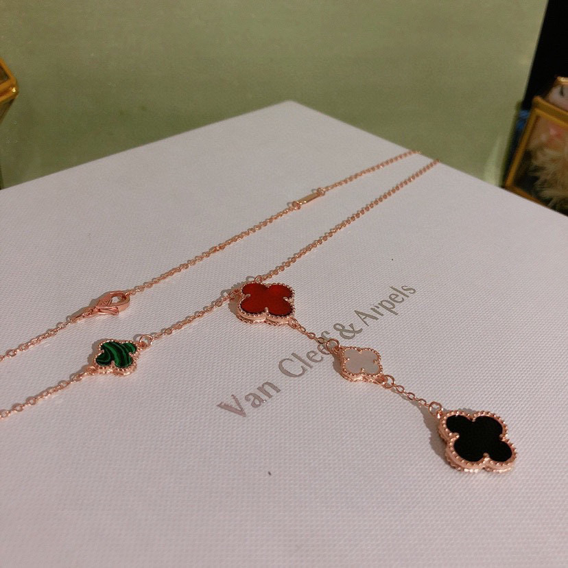 Van Cleef & Arpels Jewelry Necklace Mix size clover - SUPER-MIRROR