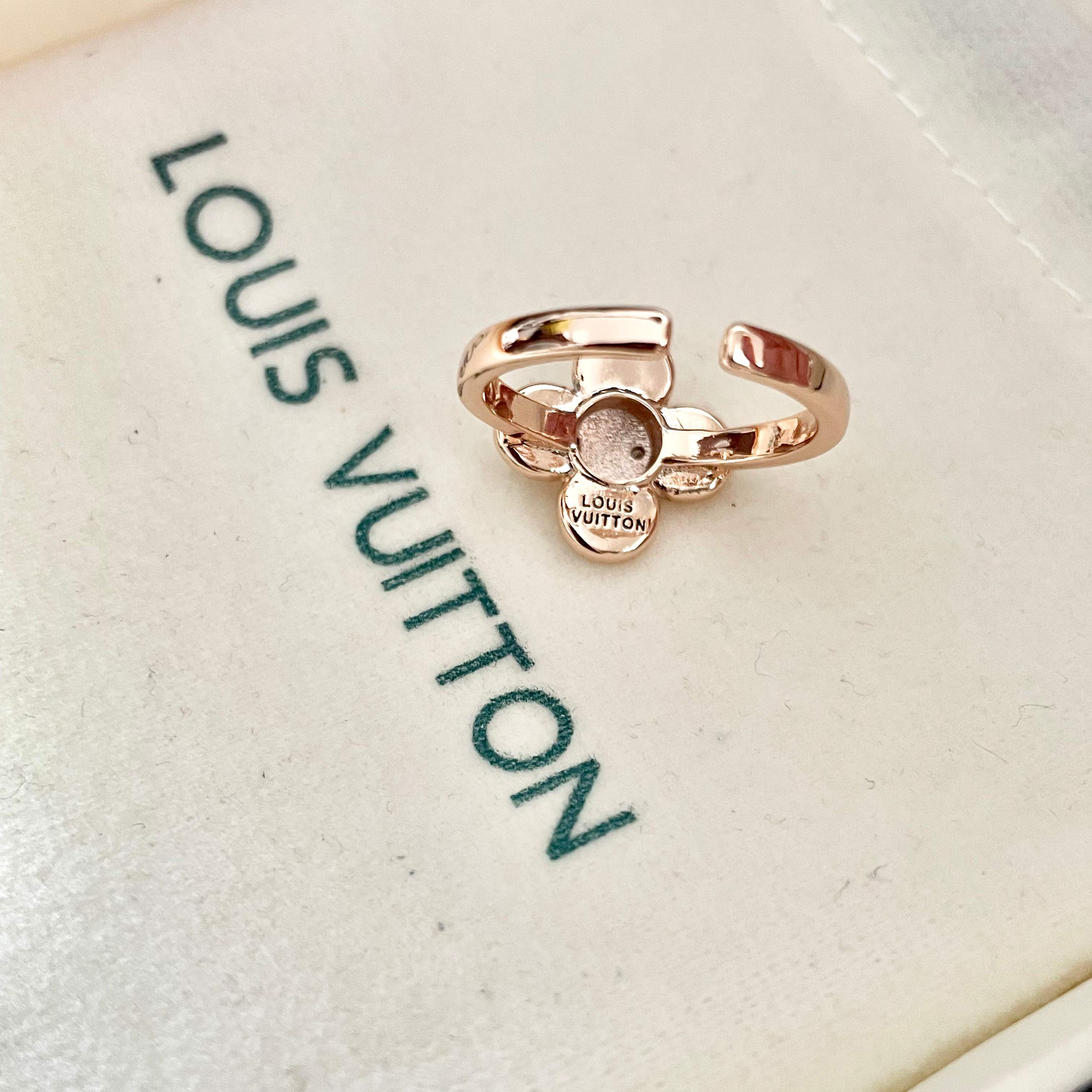 Louis Vuitton Jewelry Rings Imported diamond four-leaf clover - SUPER-MIRROR