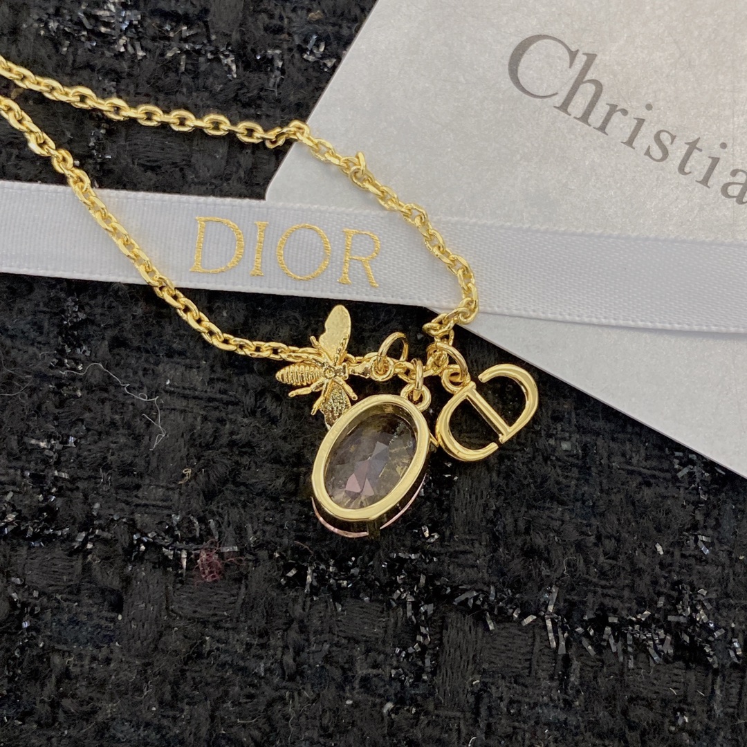Dior Jewelry Necklace DIOR Pink Crystal Necklace - PONI - Image 8
