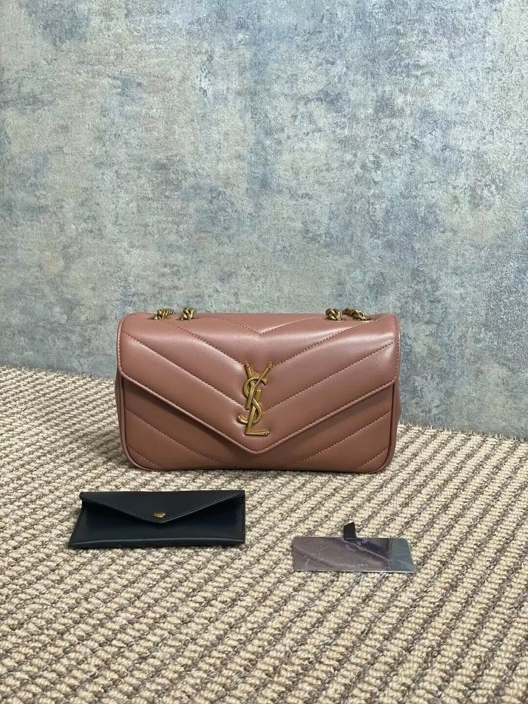YSL LOULOU small in MATELASS lambskin 24x14x6cm #4