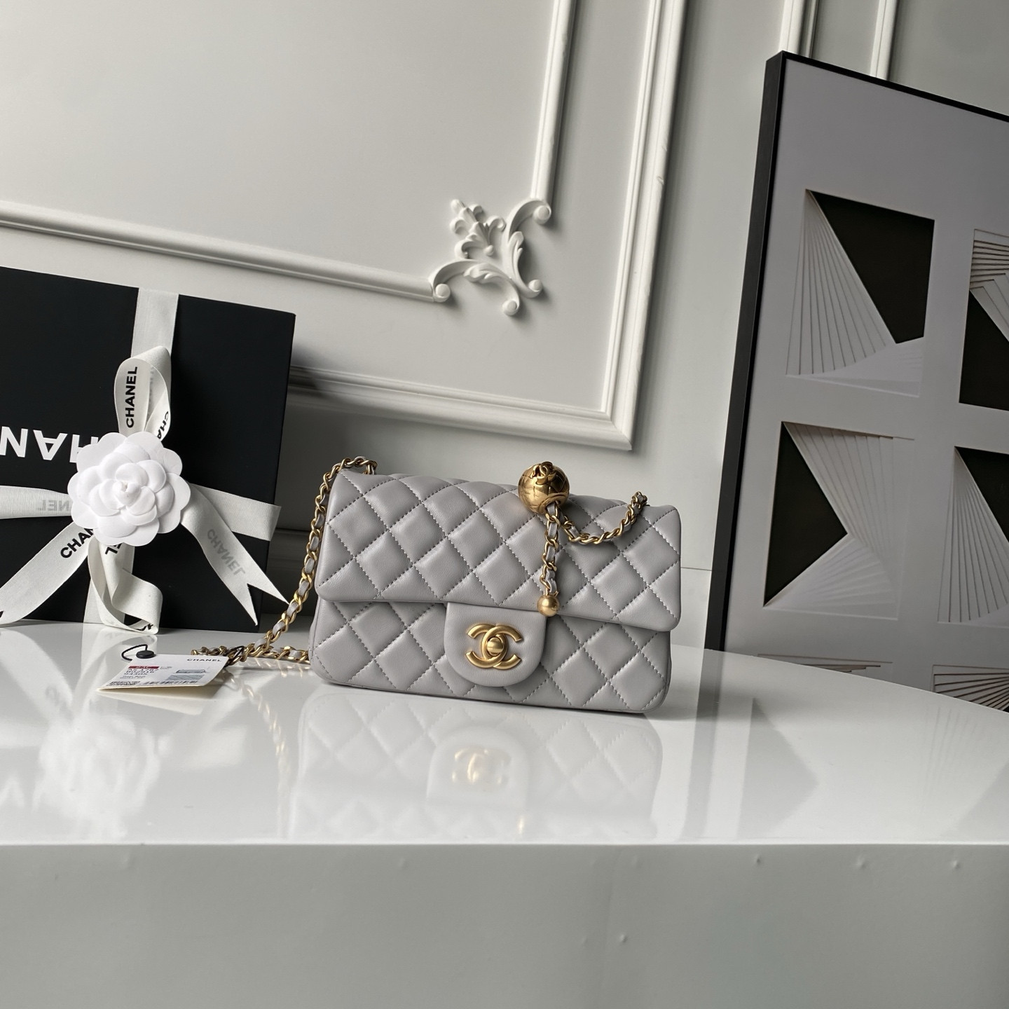 CHANEL MINI FLAP BAG 12*20*6 cm #4