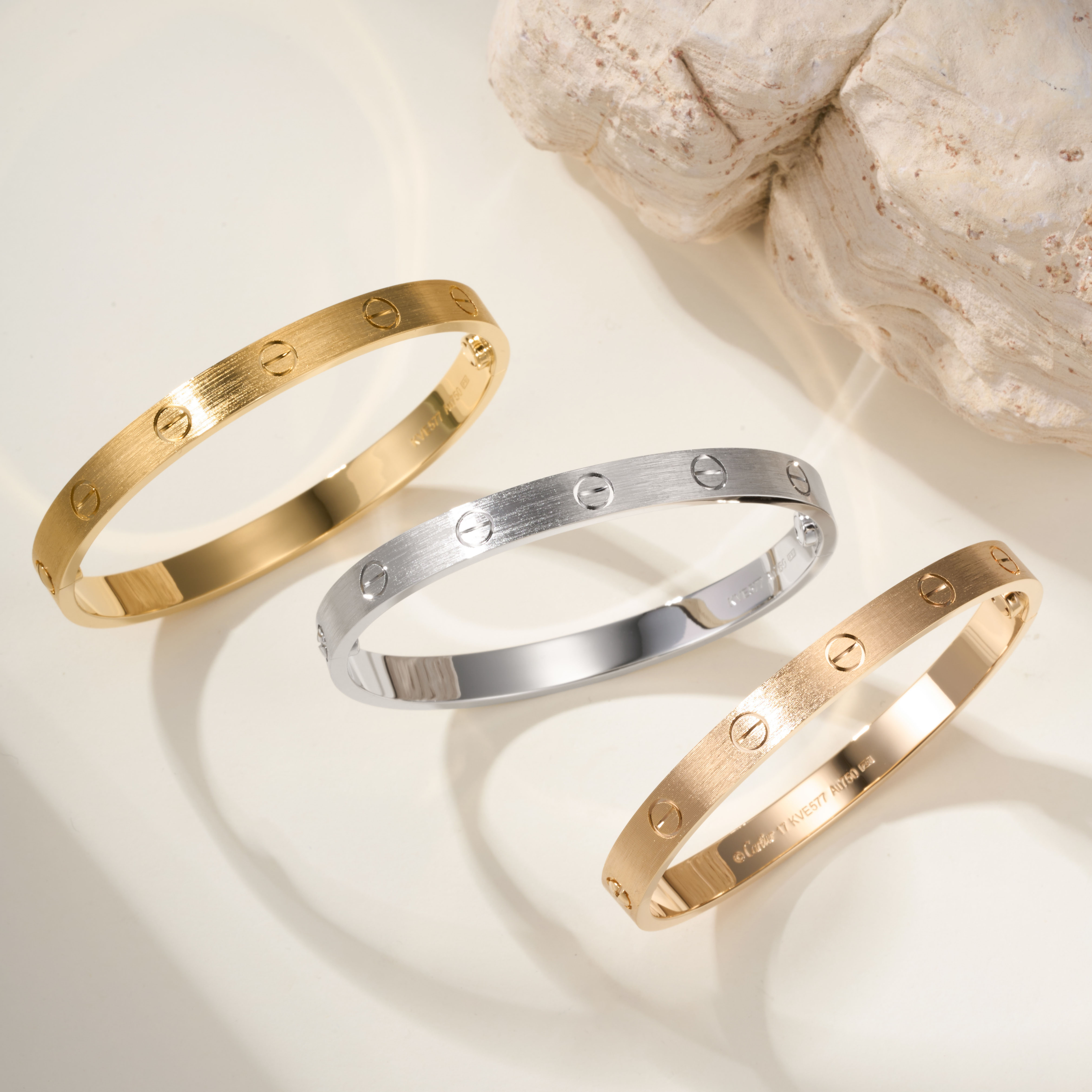 Cartier Love Classic Brushed Finish Bangle, Wide Model 6.1mm - SUPER-MIRROR