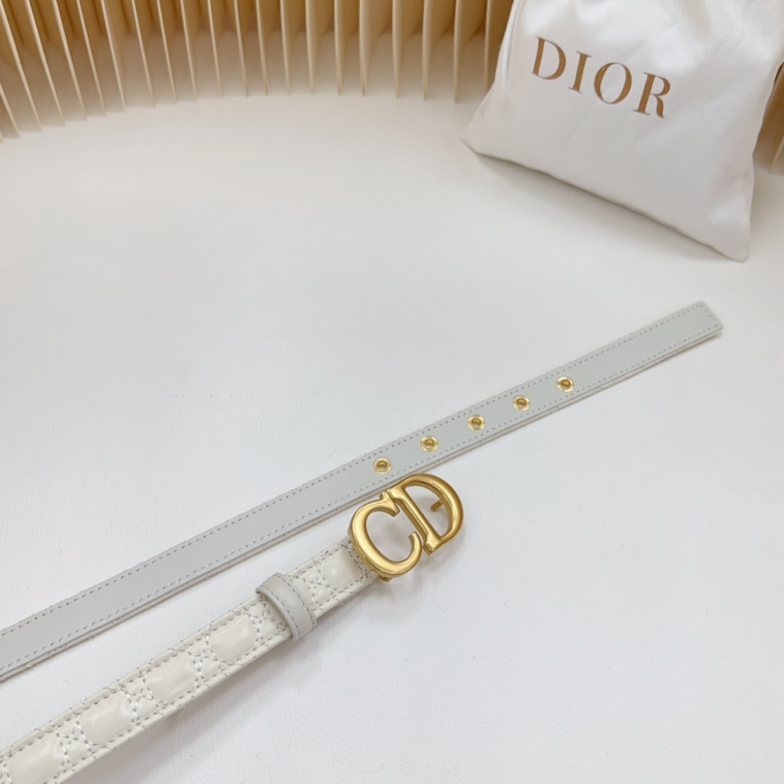 Dior double sided sheepskin with calf leather, Women Belt 20MM - Ultra-Collection - Image 8