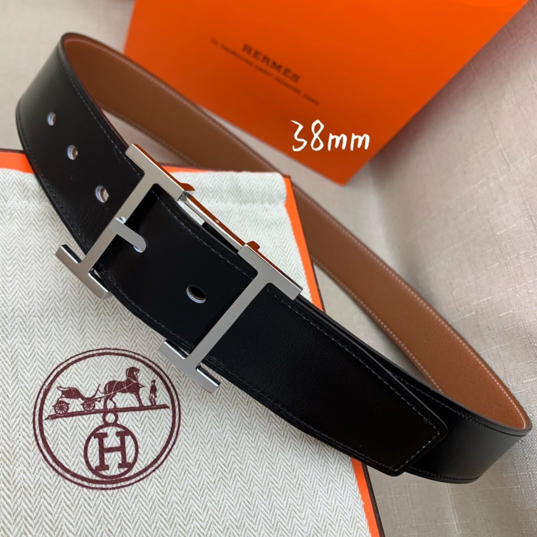 Hermes H Belt Buckle Reversible Brown For Women, Women Belt #3