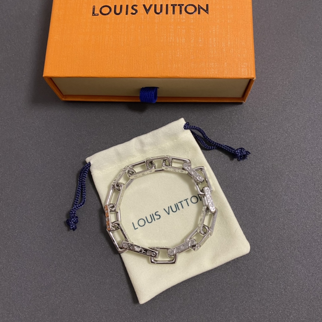 Louis Vuitton Jewelry Bracelets Double-ring belt lock design+presbyopic relief design - SUPER-MIRROR