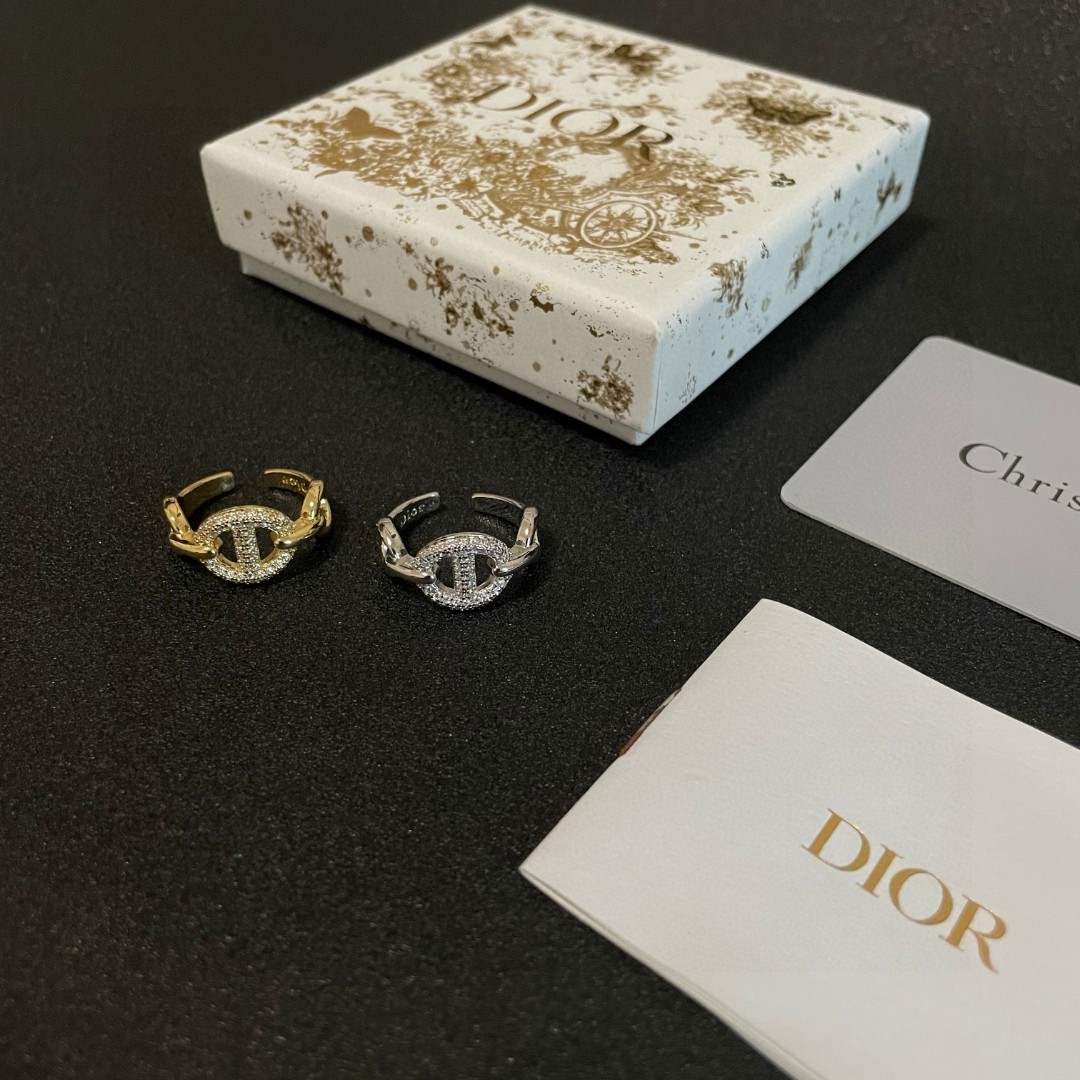 Dior Jewelry Rings CD diamond fashion series modeling - PONI - Image 3