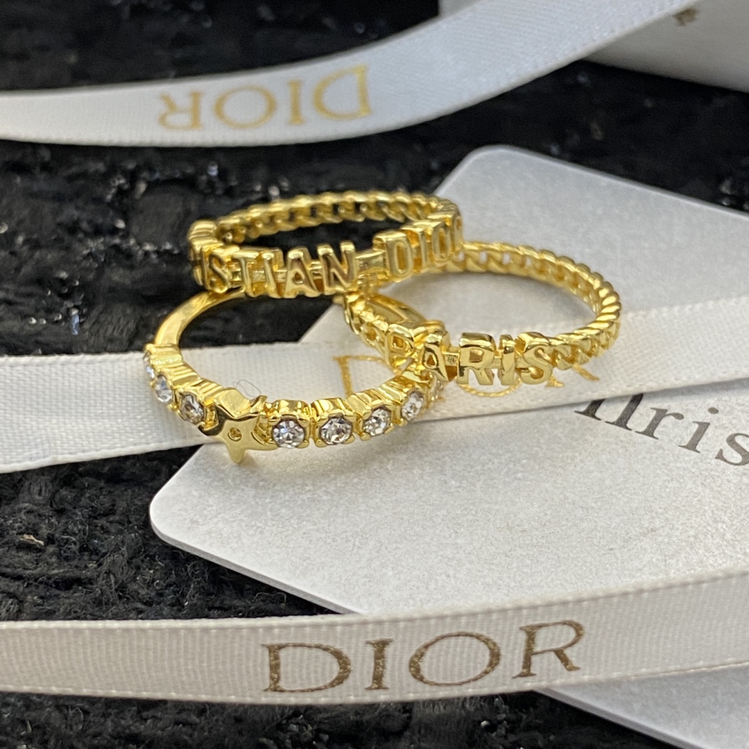 Dior Jewelry Rings Dior logo simple and generous - PONI