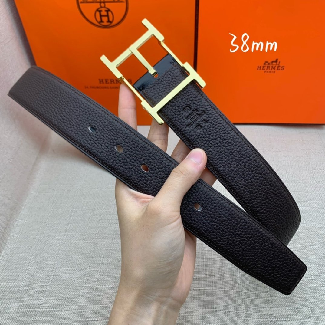 Hermes H Belt Buckle Reversible Black For Women, Women Belt #6 - Image 8