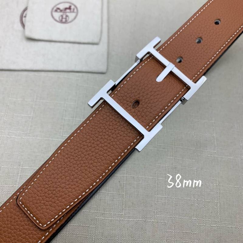 Hermes H Belt Buckle Reversible Brown For Women, Women Belt #3 - Image 5