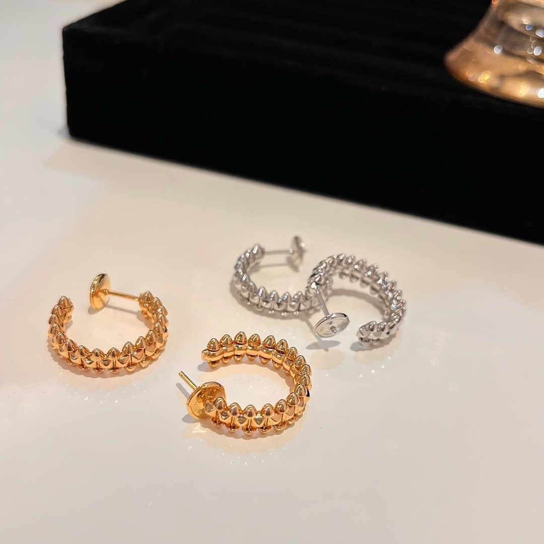 Cartier Clash de Cartier Collection Hoop Earrings. - SUPER-MIRROR