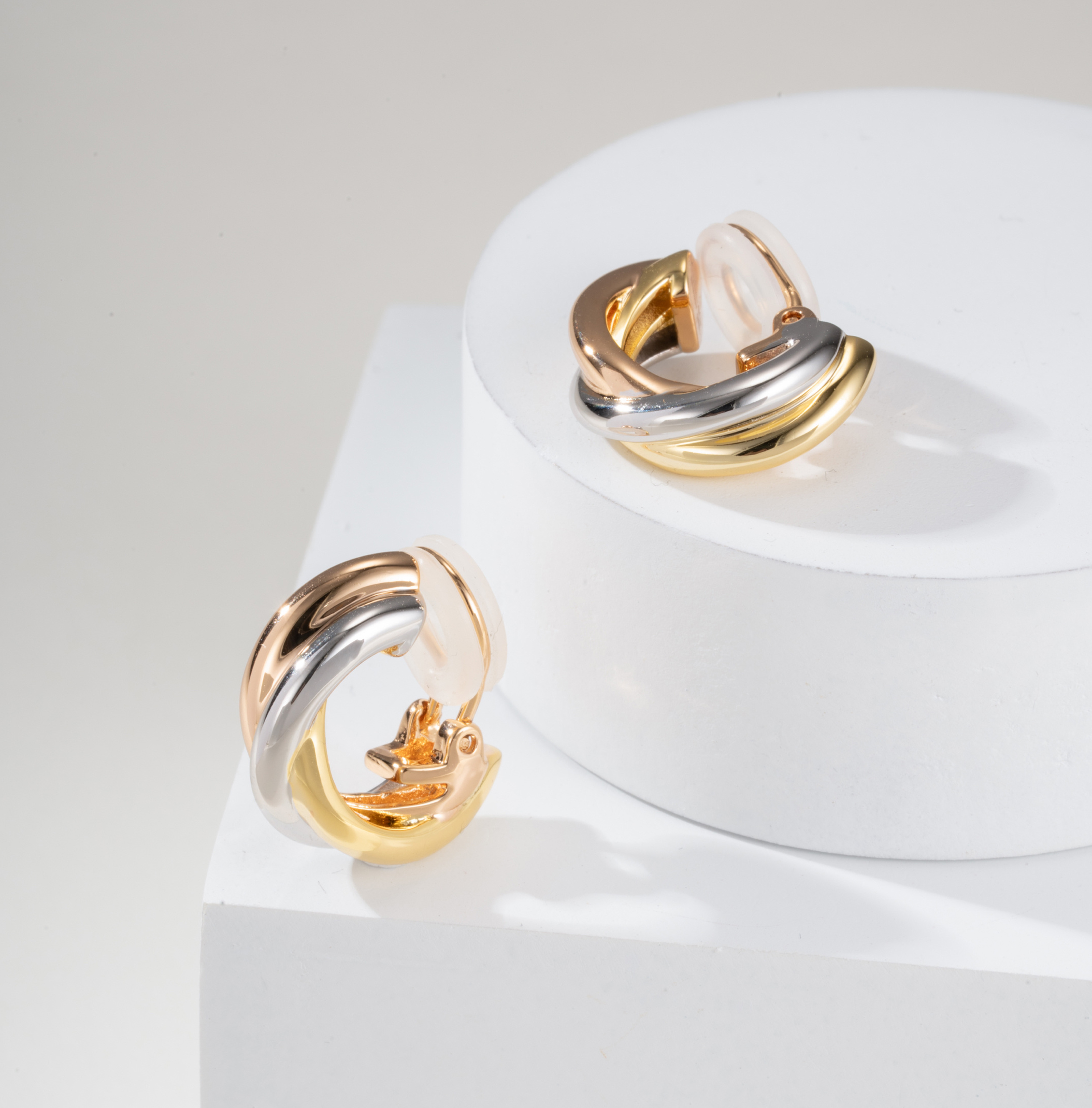 Cartier Trinity Tri-Color Classic Earring - SUPER-MIRROR