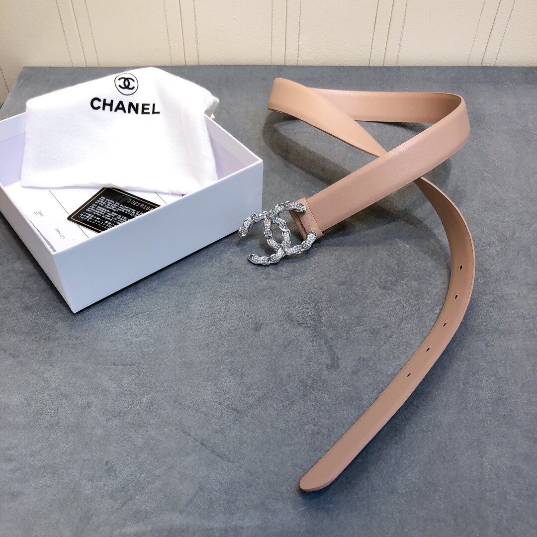 Chanel Belt With Double C Buckle Beige Women Belt #1 - Image 4