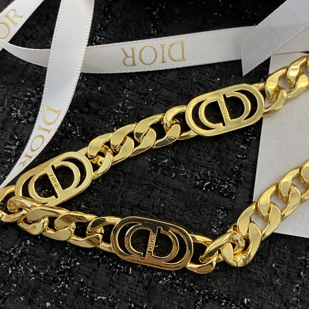Dior Jewelry Necklace metal CD letter clavicle chain - PONI - Image 6