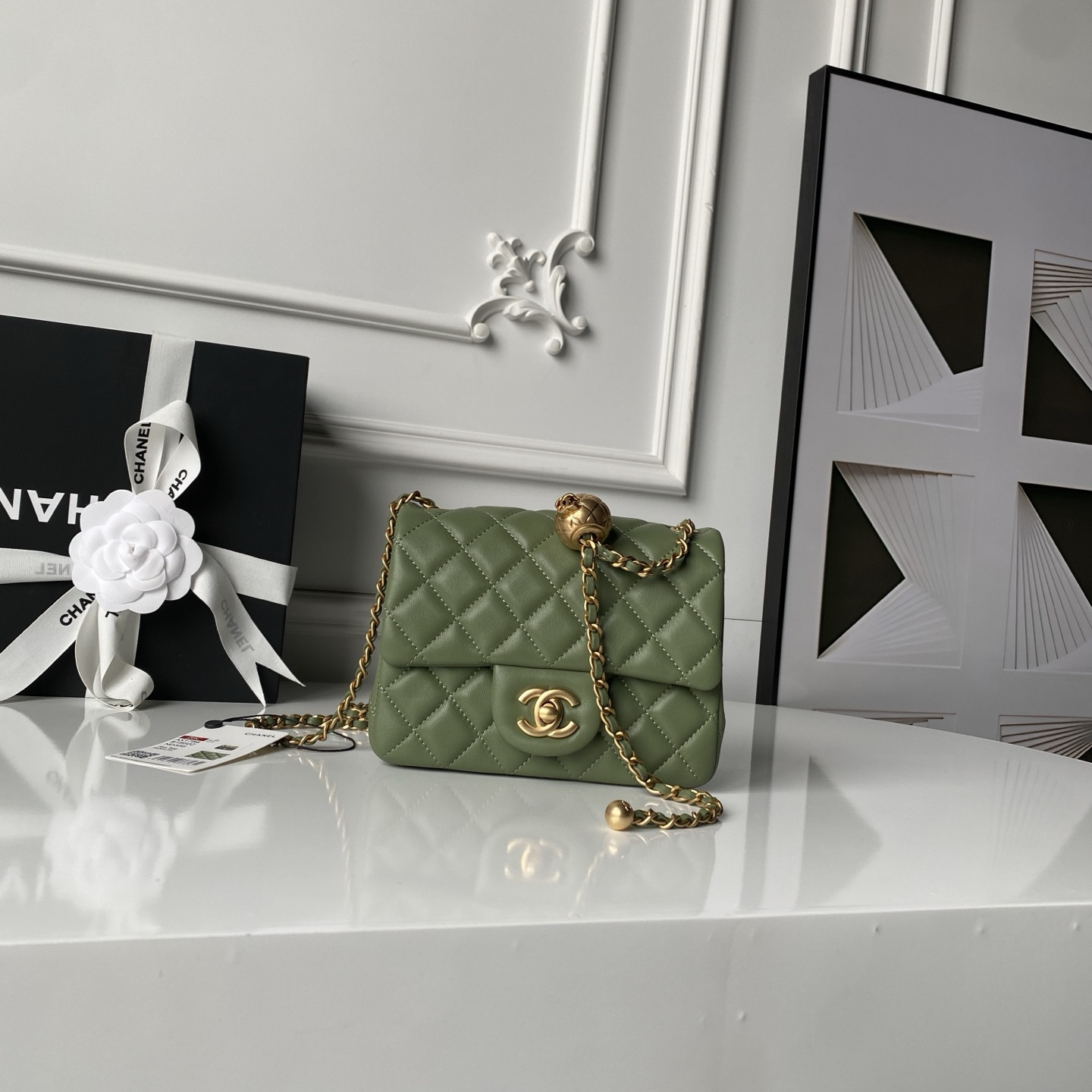 CHANEL MINI FLAP BAG 13.5x17x8cm #2 - Image 2