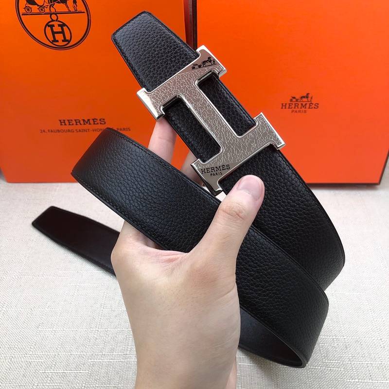 Hermes H Belt Buckle Reversible Black For Women, Women Belt #8 - Image 2