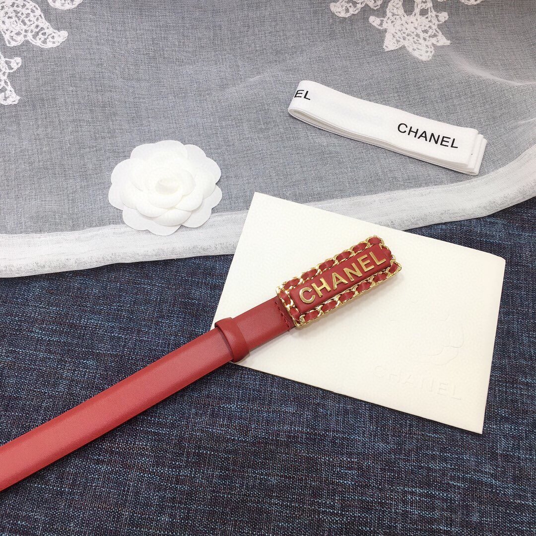 Chanel Belt With Chanel Signature Orange with Gold-Toned Hardware Women Belt - Image 4
