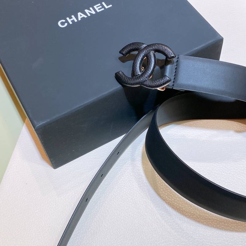 Chanel Belt With Double C Buckle Black Black-Toned Metal Women Belt - Image 3