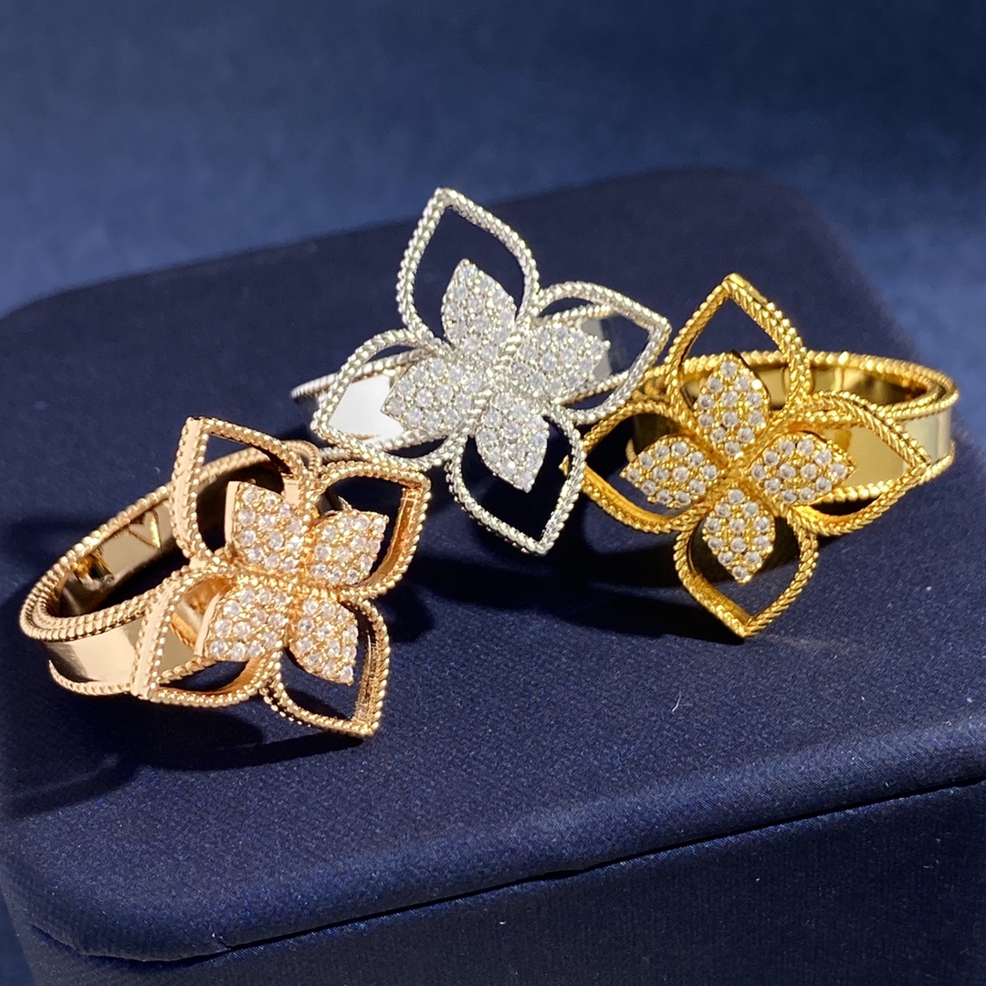 Van Cleef & Arpels Jewelry Rings Four-petal hollow ring - SUPER-MIRROR