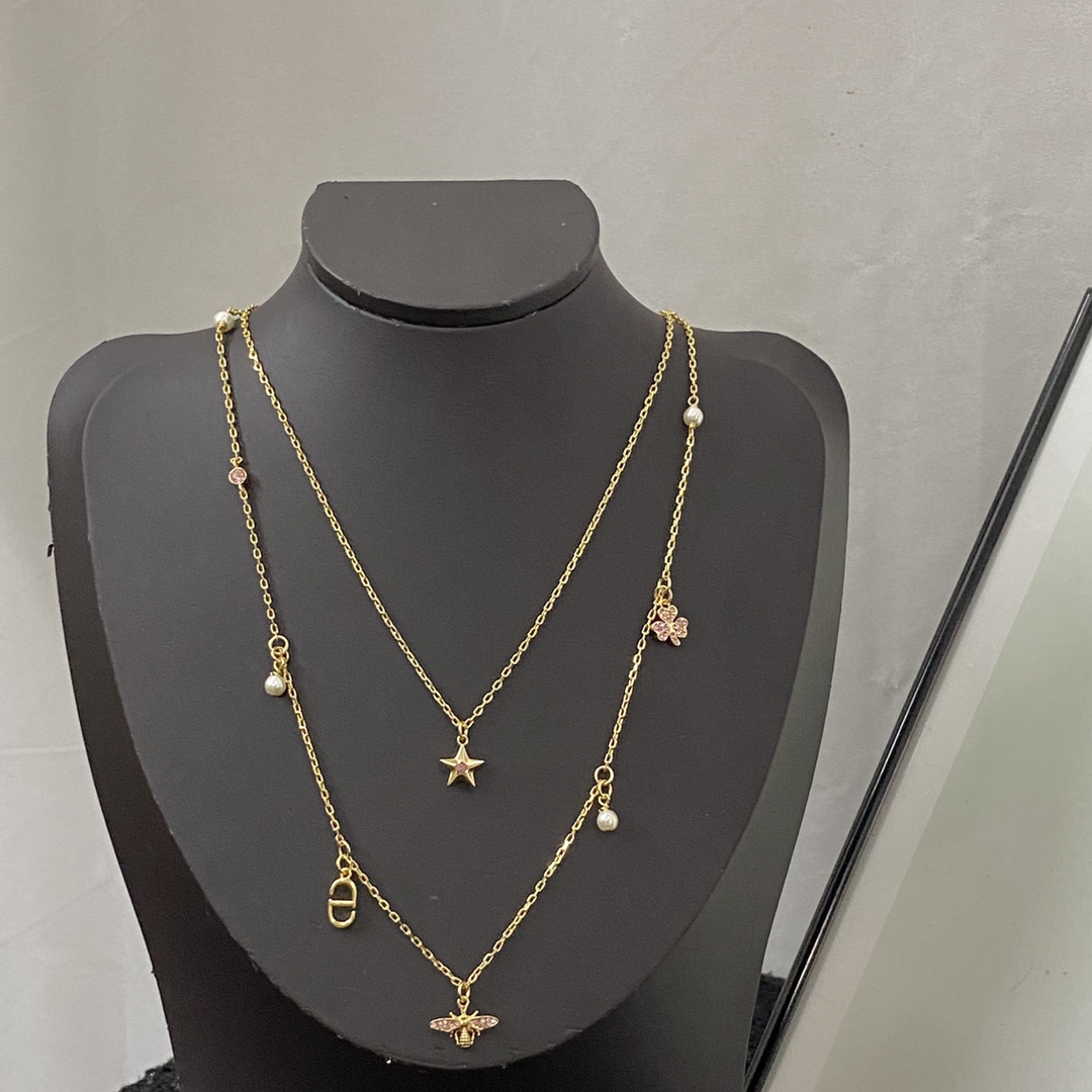 Dior Jewelry Necklace Double tassels - PONI