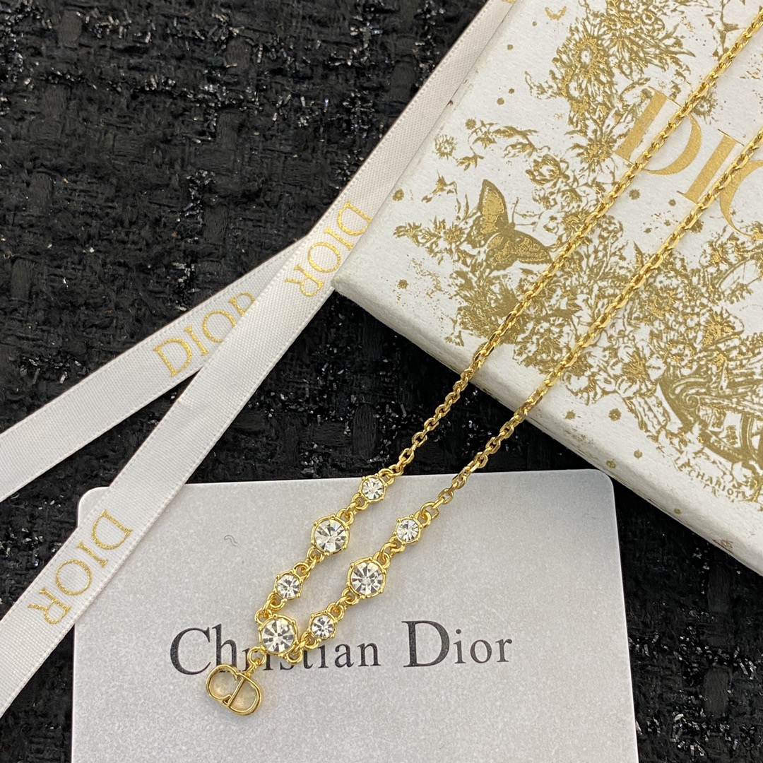 Dior Jewelry Necklace seven-star diamond letter pendant design - PONI - Image 6