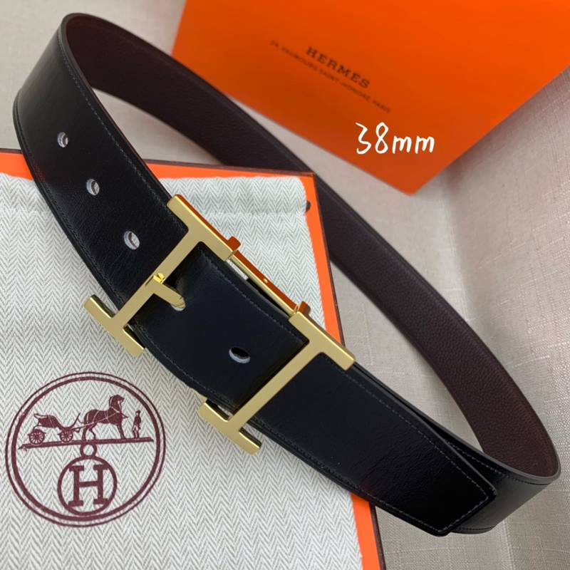Hermes H Belt Buckle Reversible Black For Women, Women Belt #7 - Image 4