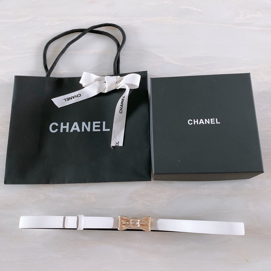 Chanel Belt With Ribbon Buckle Silver Women Belt #1 - Image 5