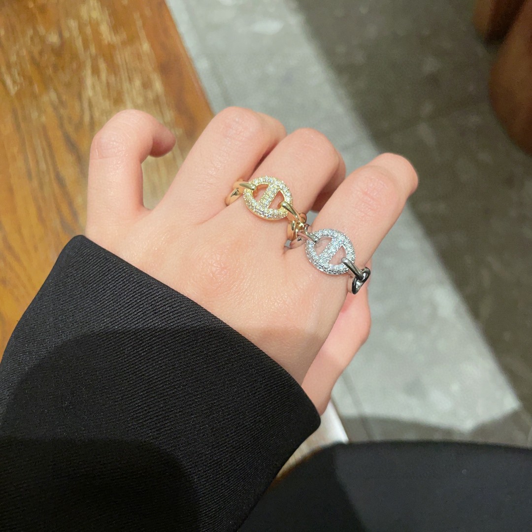 Dior Jewelry Rings CD diamond fashion series modeling - PONI