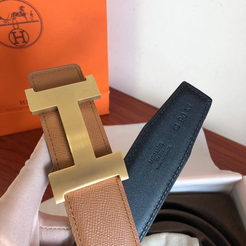 Hermes Mini Constance Guillochee Belt Buckle Reversible Brown For Women, Women Belt - Image 2