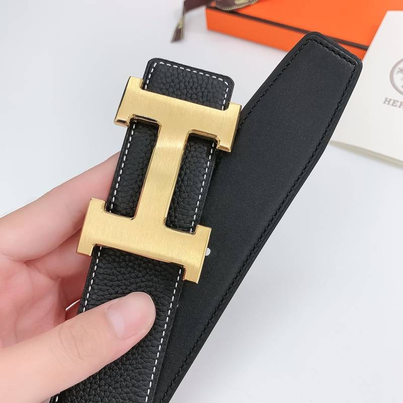 Hermes H Belt Buckle Reversible Black For Women, Women Belt #13 - Image 4