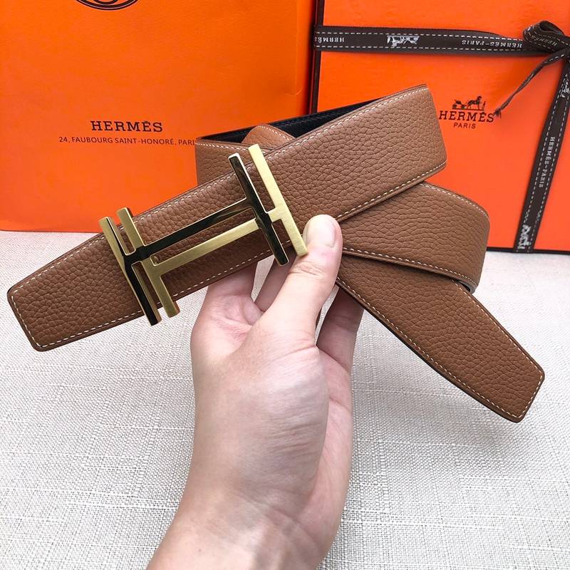 Hermes H Belt Buckle Reversible Brown For Women, Women Belt #15 - Image 2