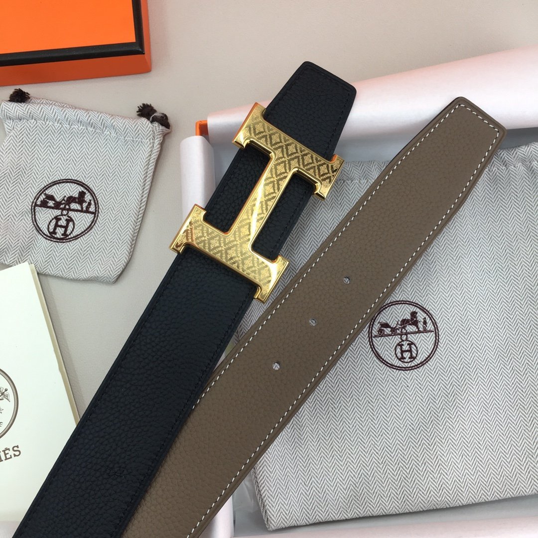 Hermes H Belt Buckle Reversible Black For Women, Women Belt #16 - Image 6