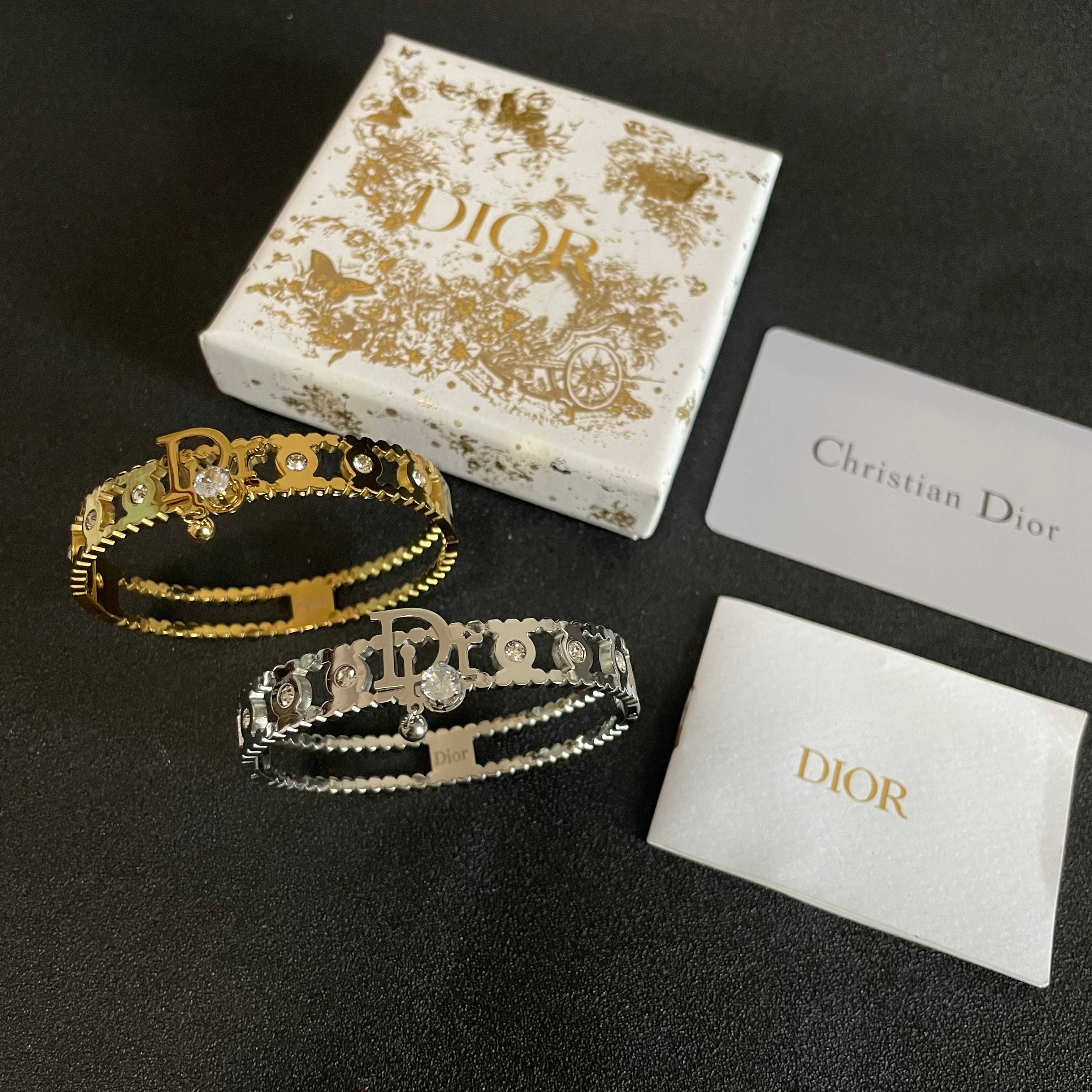 Dior Jewelry Bangle Beautiful Hollow Diamond Bracelet - PONI