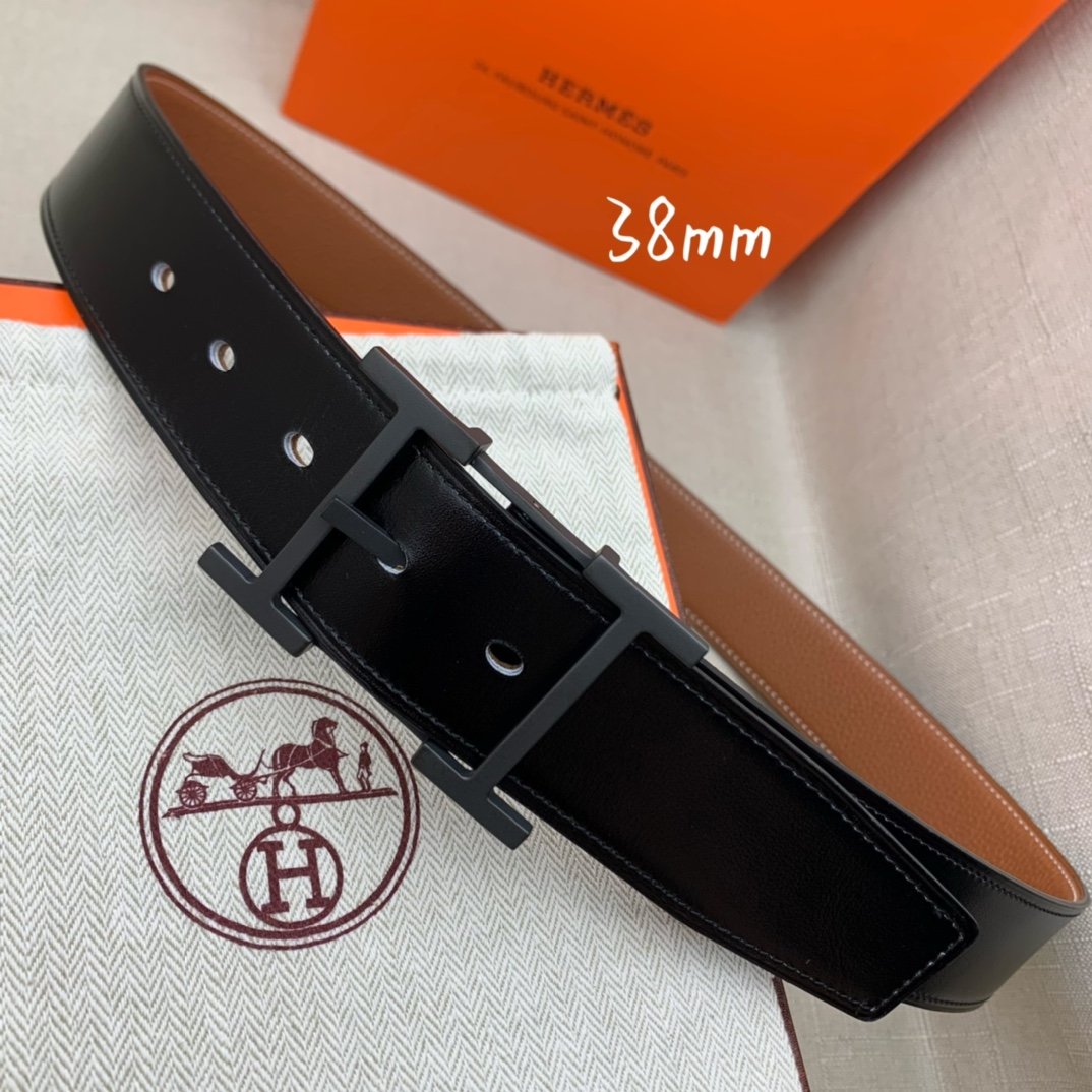 Hermes H Belt Buckle Reversible Brown For Women, Women Belt #5 - Image 6