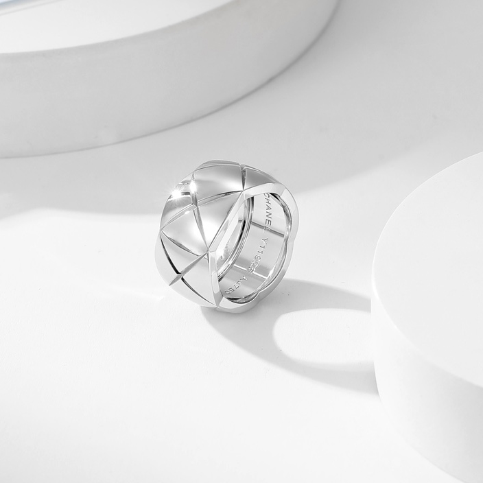 Fine Jewelry Chanel White Gold Ring.