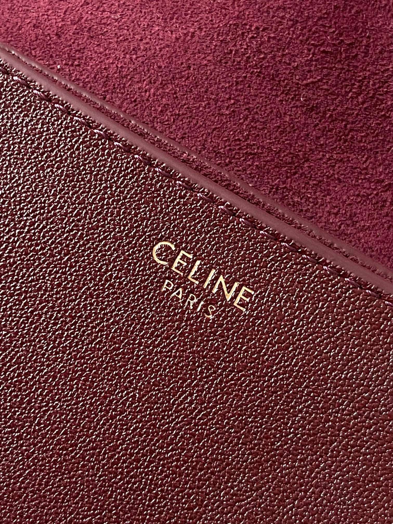 CELINE LITTLE HALFMOON SOFT TRIOMPHE IN SUPPLE SHINY LAMBSKIN L10373778.28PO (25*13*5cm) - Image 9