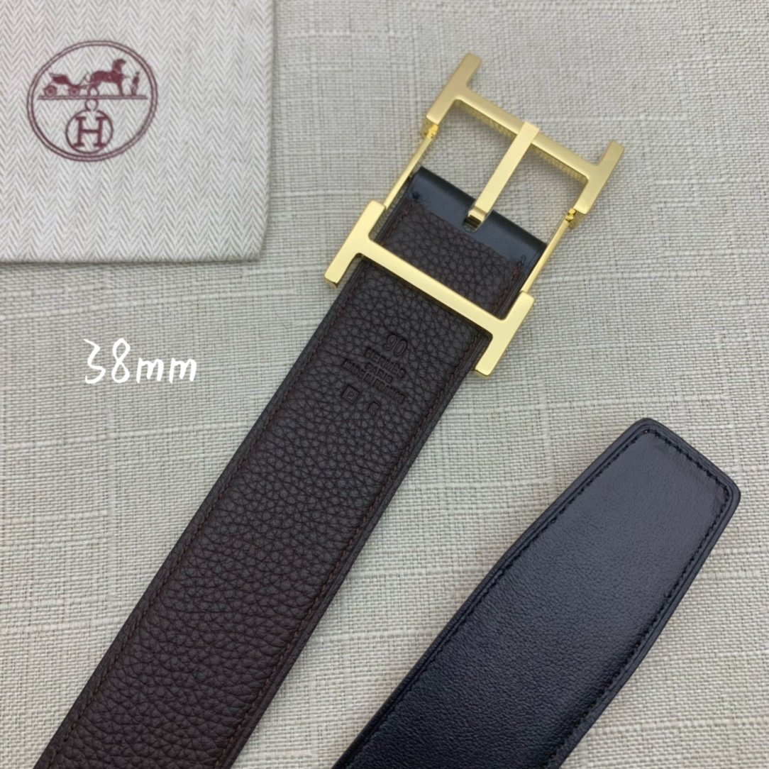 Hermes H Belt Buckle Reversible Black For Women, Women Belt #7 - Image 5