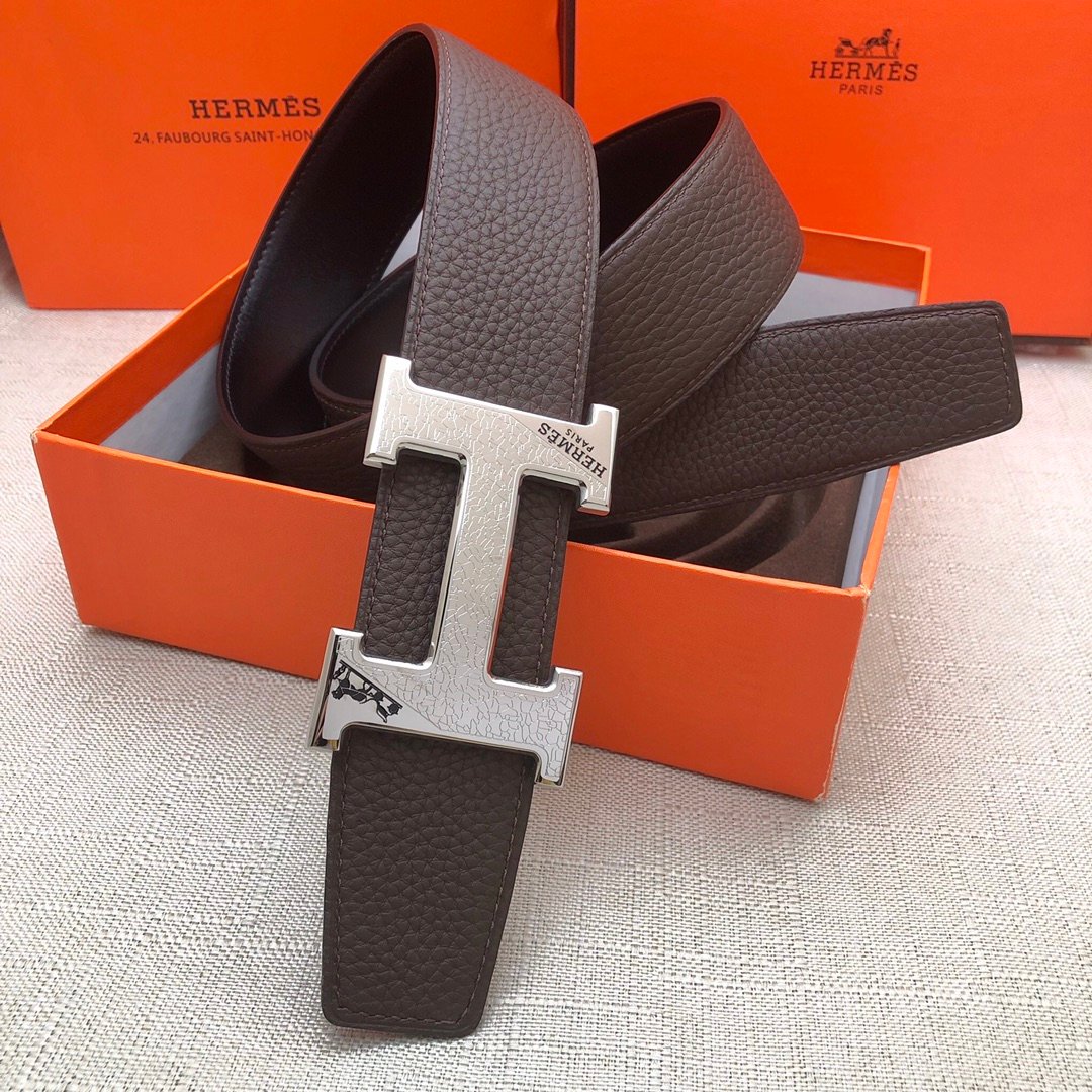 Hermes H Belt Buckle Reversible Black For Women, Women Belt #14 - Image 3