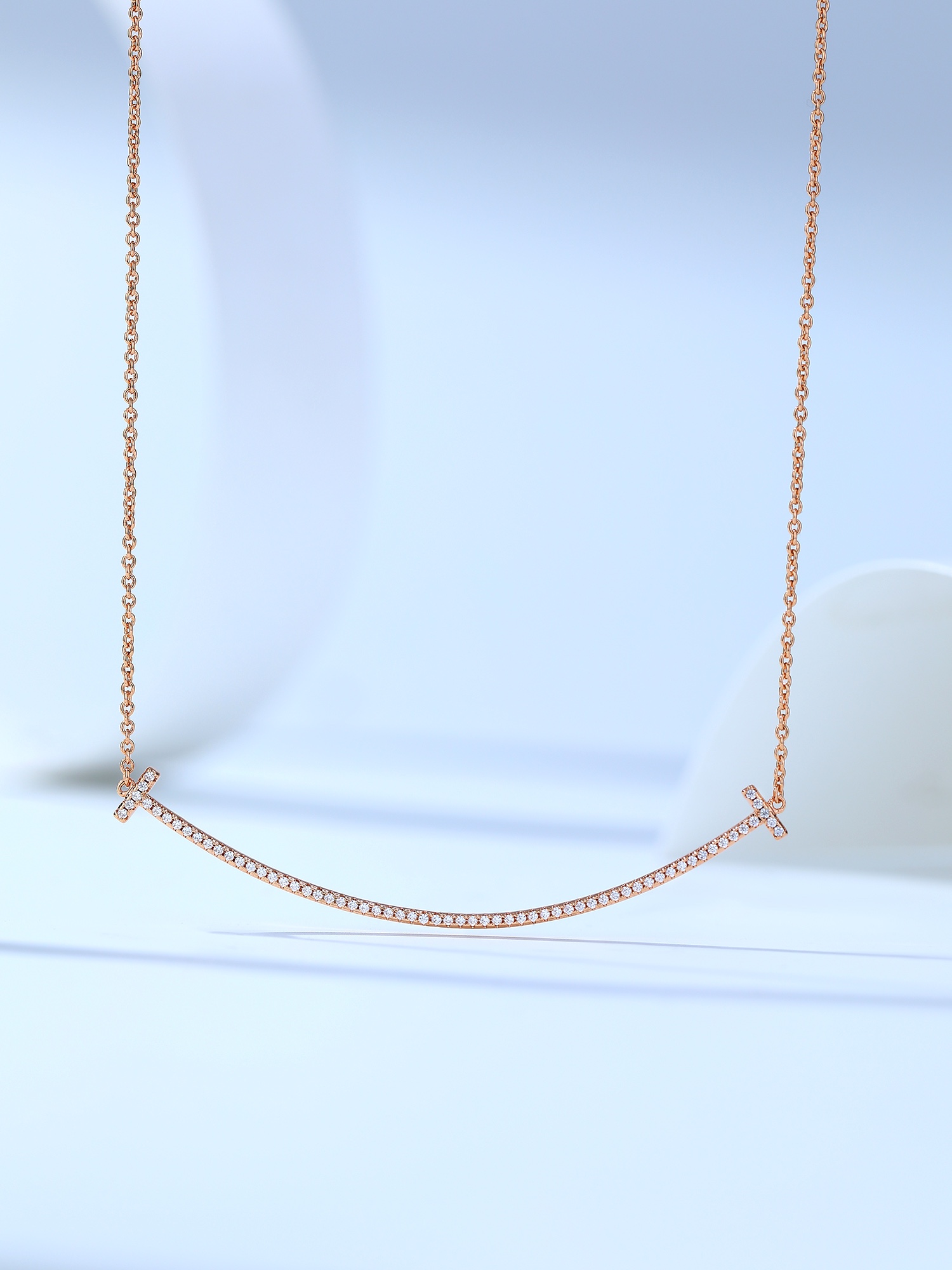 Tiffany T Smile Collection Smile Diamond Necklace (Large Size). - PONI - Image 4