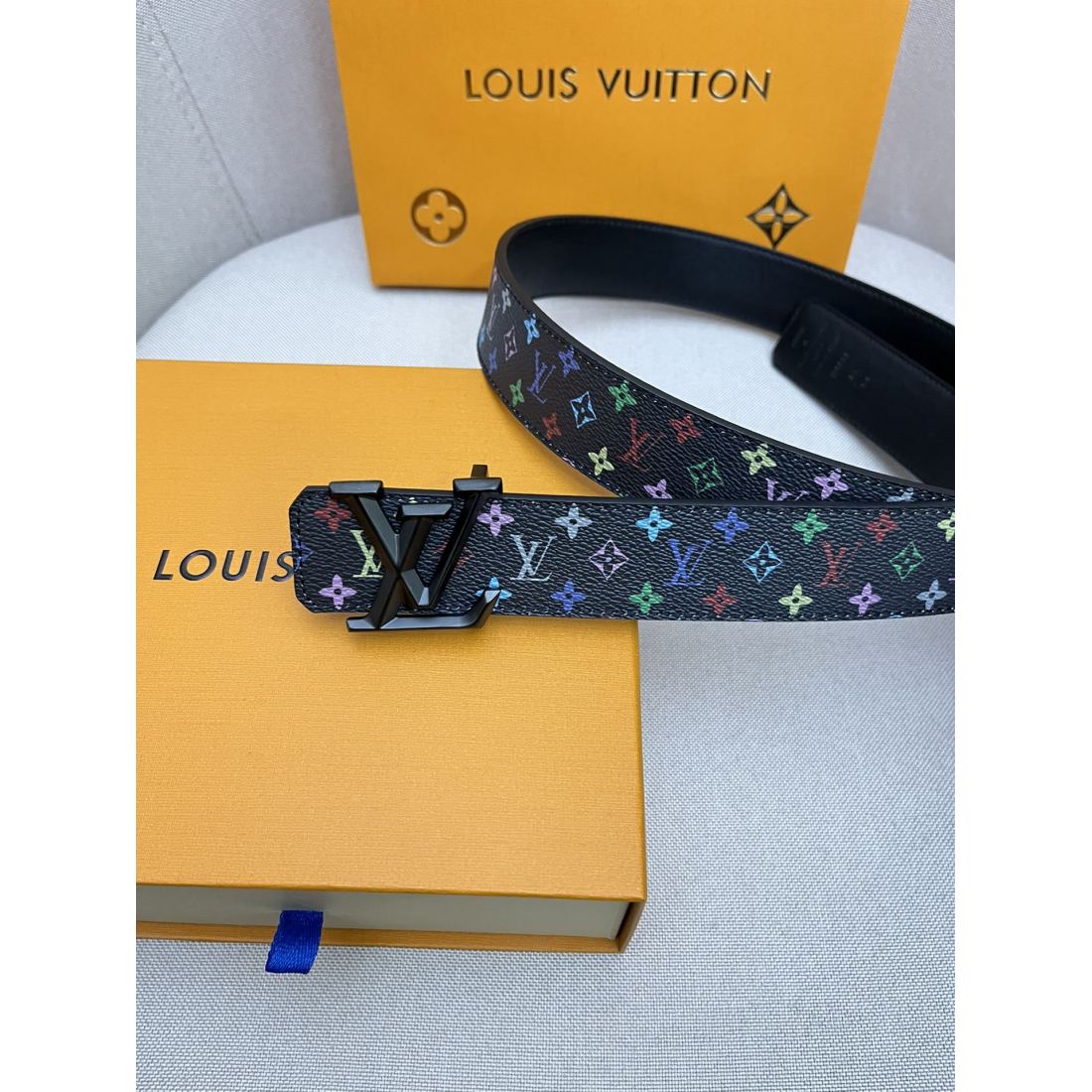 Lv Top Layer Cowhide 24k Pure Steel Buckle Men's Belts - Ultra-Collection - Image 7