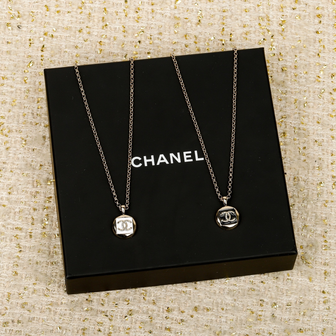 Chanel Coco Square Double C Necklace