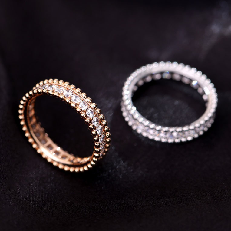 Van Cleef & Arpels	Perlee full diamond ring - SUPER-MIRROR