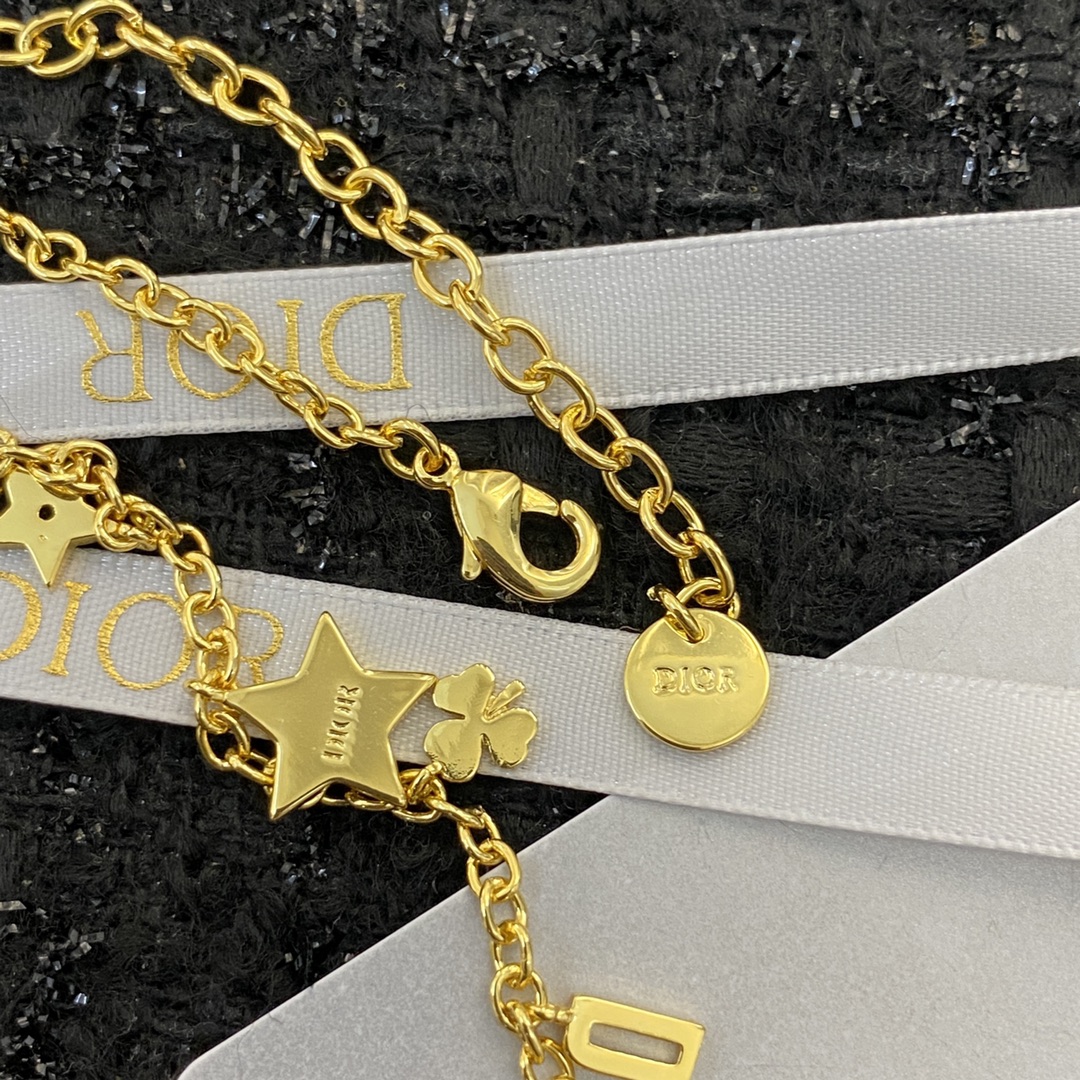 Dior Jewelry Necklace letter tassel necklace - PONI - Image 7