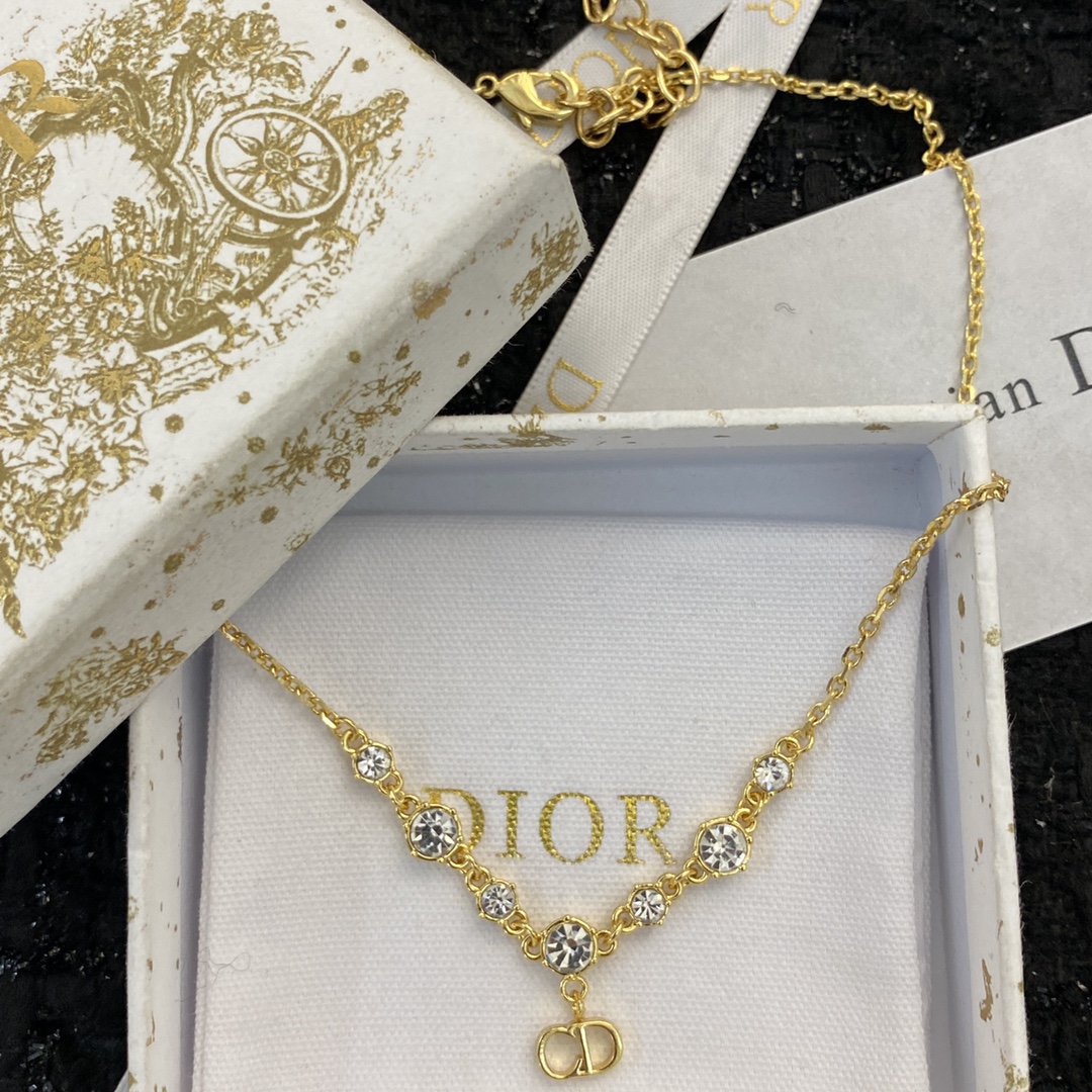 Dior Jewelry Necklace seven-star diamond letter pendant design - PONI - Image 7