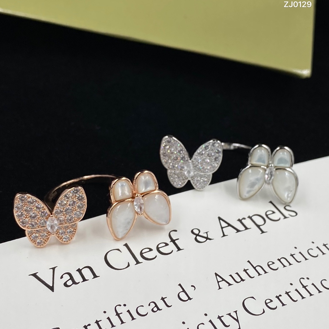 Van Cleef & Arpels Jewelry Rings Butterfly Ring - SUPER-MIRROR