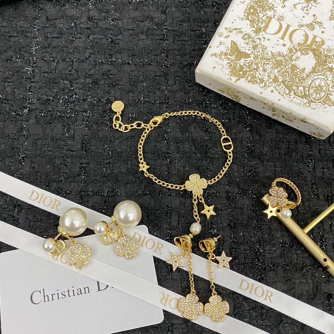 Dior Jewelry Bracelets fringed four-leaf clover - PONI - Image 6