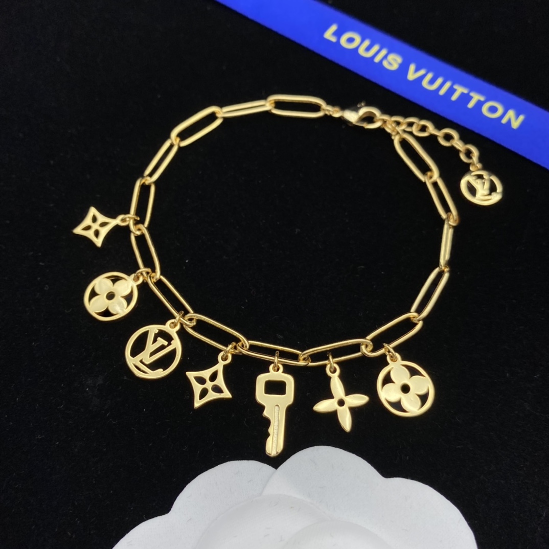 Louis Vuitton Jewelry Bracelets  letter key fashion temperament necklace bracelet - SUPER-MIRROR