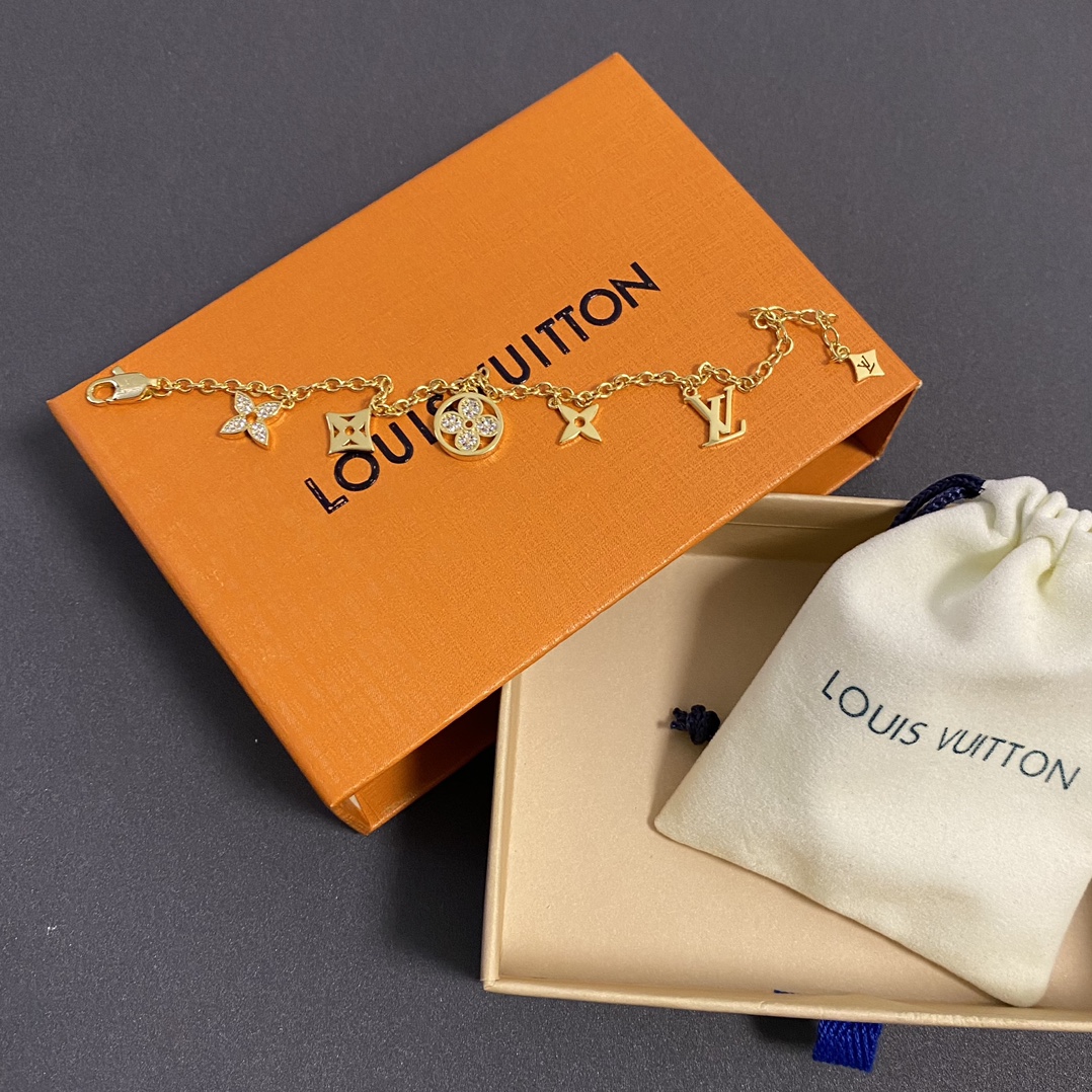 Louis Vuitton Jewelry Bracelets The logo design is full of atmosphere - PONI - Image 3