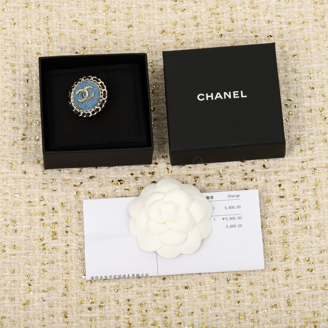 Chanel Oval Double C Brooches