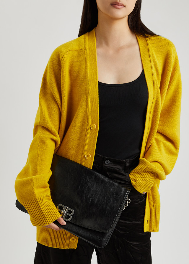Balenciaga BB Soft Large Flap Leather Shoulder Bag 748488 - Image 3