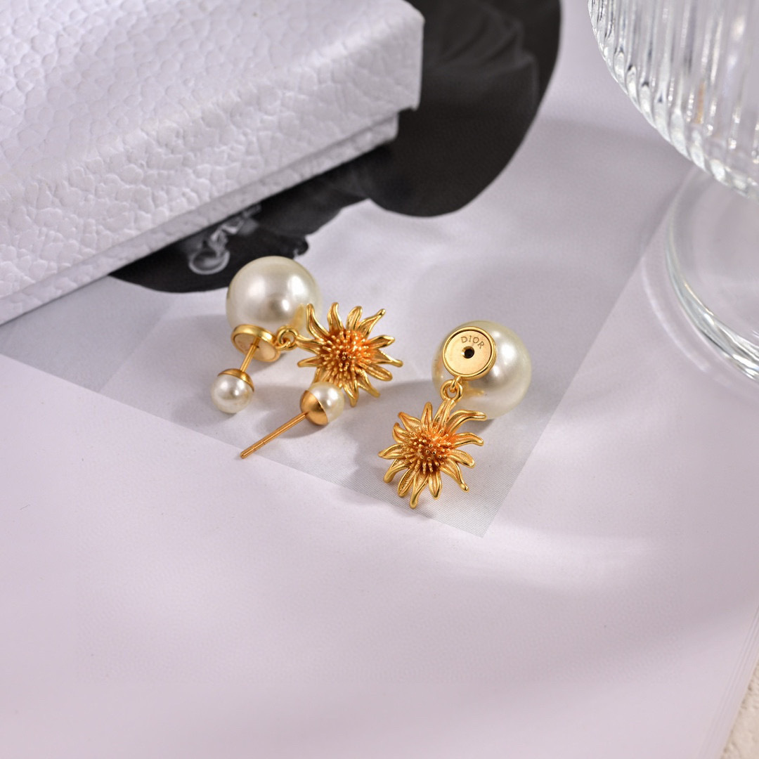 Dior Jewelry Earring Sunflower - PONI